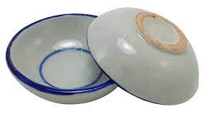 Talai Cup Thai Coconut Milk Custard Ceramic Khanom Thuai Talai Dessert Bowl 20 Bowls