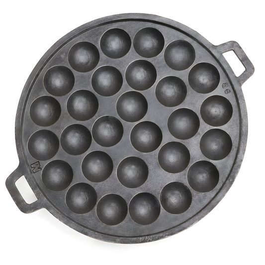 Pan Mold Thai Dessert Kanomkrok Thai Pancake Cast Iron Burnt Non-Stick 28 Holes Coconut Traditional Tea Party
