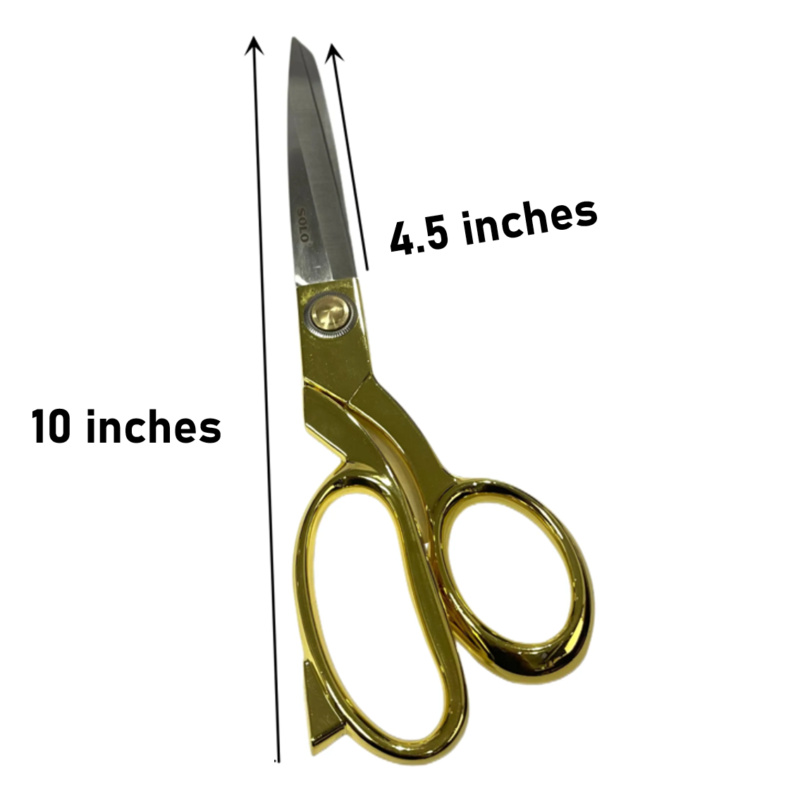 SOLO Scissors Tailor Fabric 10” Sewing Fabric Shears Heavy Duty Stainless Steel Dressmaker Cutting Premium Leather Professional Trimming