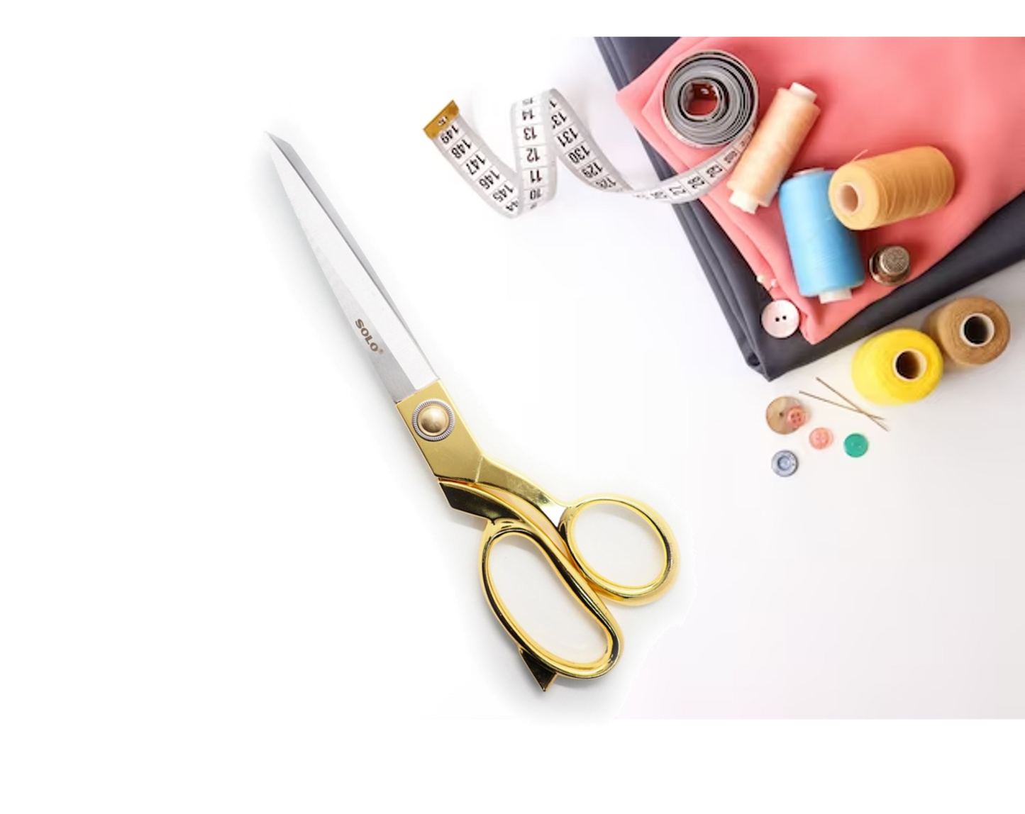 SOLO Scissors Tailor Fabric 10” Sewing Fabric Shears Heavy Duty Stainless Steel Dressmaker Cutting Premium Leather Professional Trimming