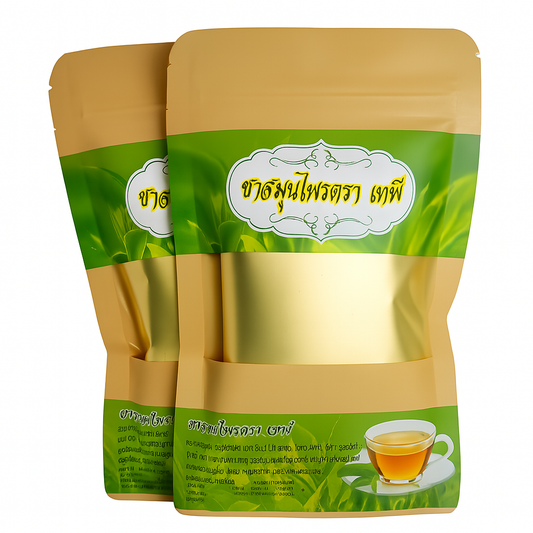 2 Packs Thai Herbal Tea – 50 Tea Bags – Traditional Thai Blend